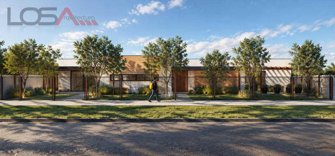 Render panorámico de LOSA Arquitectura de la fachada del anteproyecto